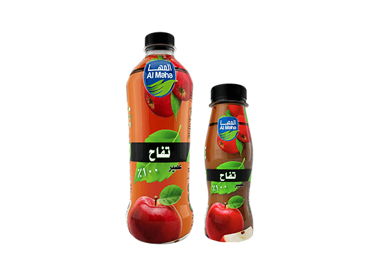 عصير المها تفاح طبيعى 100%