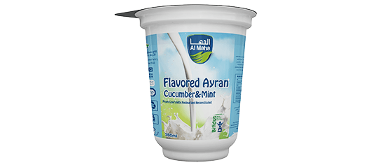 ALMAHA FLAVOURED AYRAN CUCUMBER & MINT.